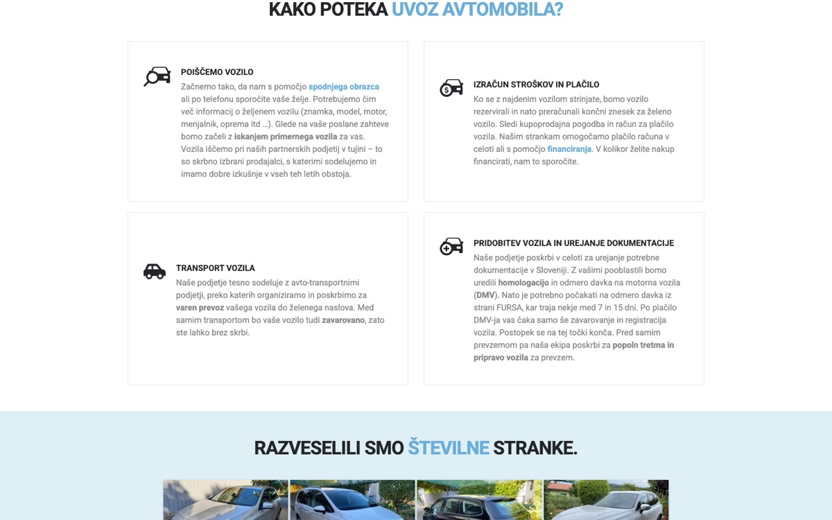 Kako poteka uvoz