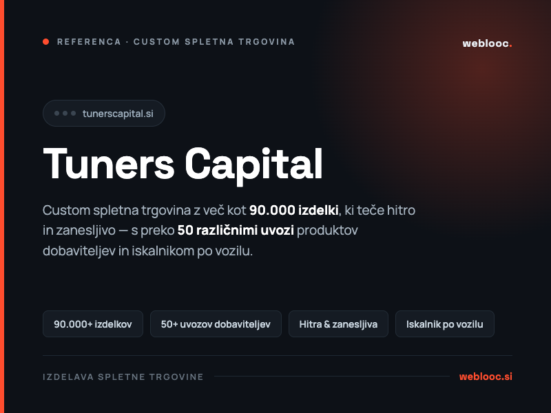 Tuners Capital — spletna trgovina