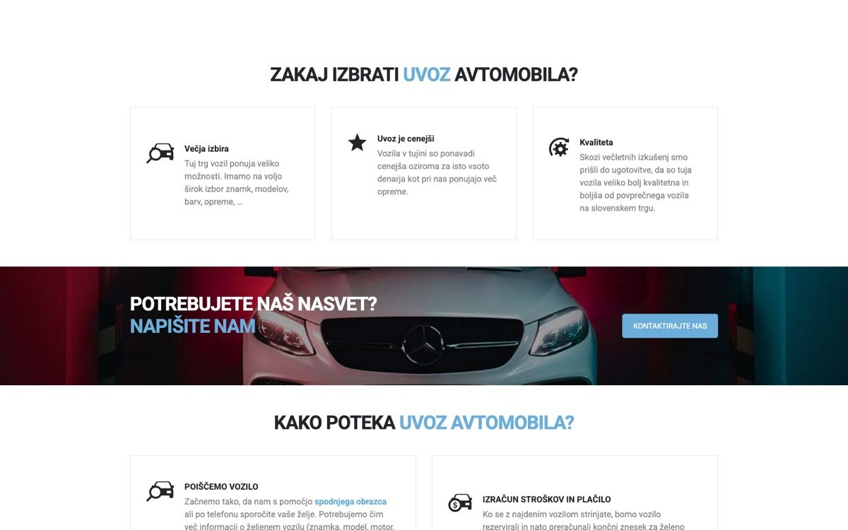 Avto Černič — zakaj uvoz